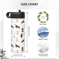 thumbnail image 4 of Lsque Yoga Labrador Retriever Pattern 18oz Sports Insulated Kettle With Straw Insulated Water Bottle Insulated Tumbler For Men Womans Sports Insulated Kettle, 4 of 8