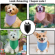 thumbnail image 5 of Pañuelo de algodón lavable para perro, bufanda triangular para perro, bufanda de algodón de doble cara para mascotas pequeñas, medianas y grandes Adepaton Ropa para Perro, 5 of 5
