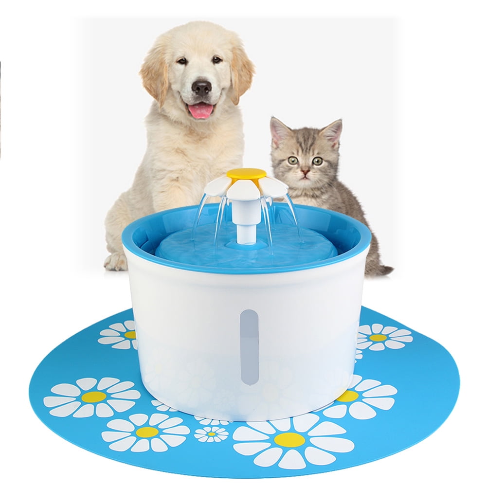BeaconPet Upgrade Visible Water Level, 1.6L Pet Water Fountain Flower Style  Automatic Electric Circulating Pet Water Fountain Dogs / Cats Drinking Bowl  Water Dispenser with Filter + Flower Mat - Walmart.com