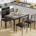 thumbnail image 1 of Ourlova 5 Piece Dining Table Set Industrial Style Dining Table and Chairs Set for 4 Kitchen Table Set for Dining Room Kitchen Apartment, 1 of 6