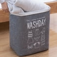 thumbnail image 2 of Collapsible Laundry Hamper Basket Storage Clothes Bag Washing Bin Toy Organiser, 2 of 8