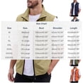 thumbnail image 4 of Agkizg Men's Outdoor Vests Solid Color Loose Fitting Multi Pocket Zip Up Stand Collar Work Utilities Vests, 4 of 5