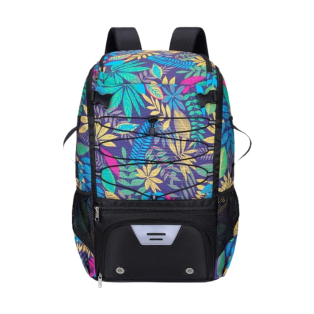 Bolsa de baloncesto Bolsa de softbol Multifuncional Impermeable Nylon Rayas reflectantes Verde
