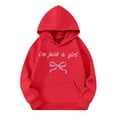 thumbnail image 5 of LTTVQM Girls Cute Hoodies Long Sleeve Causal Preppy Bow Graphic Back to School Sweatshirts Fall Winter Loose Soft Shirts with Pocket Red 9-10 Years, 5 of 6
