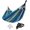 Blue + Yellow Stripes, variant on PETGLE Double Hammock, 98.4 x 59.1 Inches, 660 lb Load Capacity, with Compression Bag, Mounting Straps, Carabiners, for Terrace, Balcony, Garden, Outdoor, Camping, Beige UGDC15M