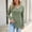 Army Green, variant on Womens Ribbed Knit T-Shirts Long Sleeve V Neck Casual Blouses Eyelet Lace Crochet Cuffs Tops Loose Fit Basic Pullover for Fall Everyday Lounge Clothing