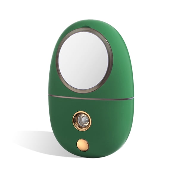 Humidificador MIRUS SPRAY FRESE MIST MISM Handheld USB Nanómetro Oso Pequeño Oso con espejo cosmético para viajes Uso a domicilio 35ml Verde seitruly HA028152-04B