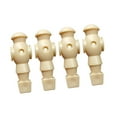 thumbnail image 2 of Baoblaze 4 Pieces Foosball Guys Replacement Part Table Soccer Men Soccer Table Player Beige White, 2 of 8