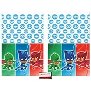 2 Pack - PJ Masks Party Plastic Table Cover 54 x 96 Inches (Plus Party Planning Checklist by Mikes Super Store)