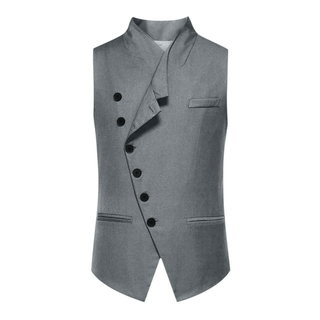 Veste Blazer Décontractée pour Hommes, Col en V, Poche Solide, Ajustée, 1 Pce