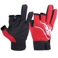 thumbnail image 2 of par de guantes de pesca antideslizantes, guantes deportivos con 3 dedos cortados para equipos de pesca al aire libre, 2 of 8
