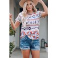 thumbnail image 3 of ABPHQTO Camiseta con cuello redondo y estampado azteca para mujer, 3 of 5
