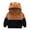 Brown, variant on Mercatoo Toddler Girls Boys Fuzzy Hoodie with Ears Sherp𝐚 Pullover Fleec𝐞 Sweatshirt Color Block Fluff𝐲 Tops Fall Clothes Sweatshirt Kids