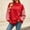 Red, variant on Azrian Women’s Color Block Sweatshirt,Ladies Contrast Sleeve Pullover Sizes S-3XL