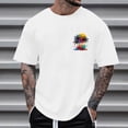 thumbnail image 2 of Momasggi Big and Tall Graphic T-Shirts for Men Summer Short Sleeve Tops Oversized Crew Neck Tshirts Loose Casual Beach Vacation Tees White 4XL, 2 of 5