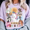 thumbnail image 5 of Karma Disney All Cats Comfort Color T-Shirt, Trending Unisex Tee, Disneyland Vacation Trip Gift 2025, 5 of 6
