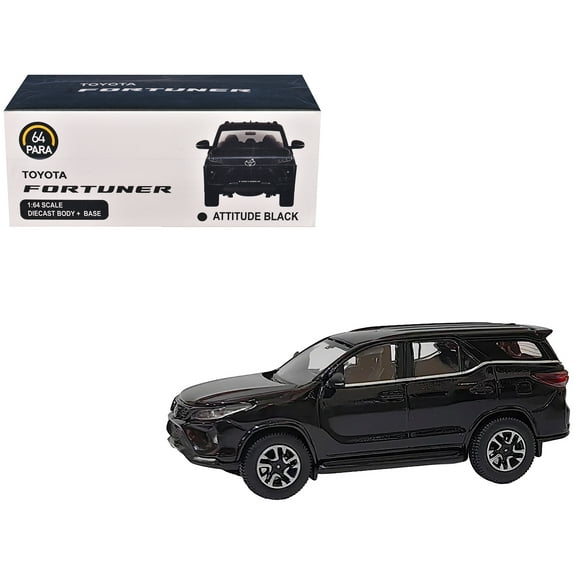 2023 Toyota Fortuner Attitude Black 1/64 Diecast Model Car by Paragon Models