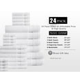 100percent Plush Cotton 24piece Economic Bath Towel set