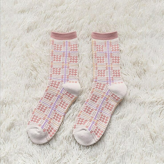 Dyfzdhu Fashion Winter Keep Warm Women Printed Ladies Breathability Thick Socks