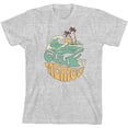 thumbnail image 3 of Gulf of Mexico Wave Text Youth Heather Gray Crew Neck Short Sleeve Tee-Medium, 3 of 4