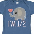 thumbnail image 4 of Inktastic Half Birthday Cute Elephant Girls Baby Bodysuit, 4 of 5