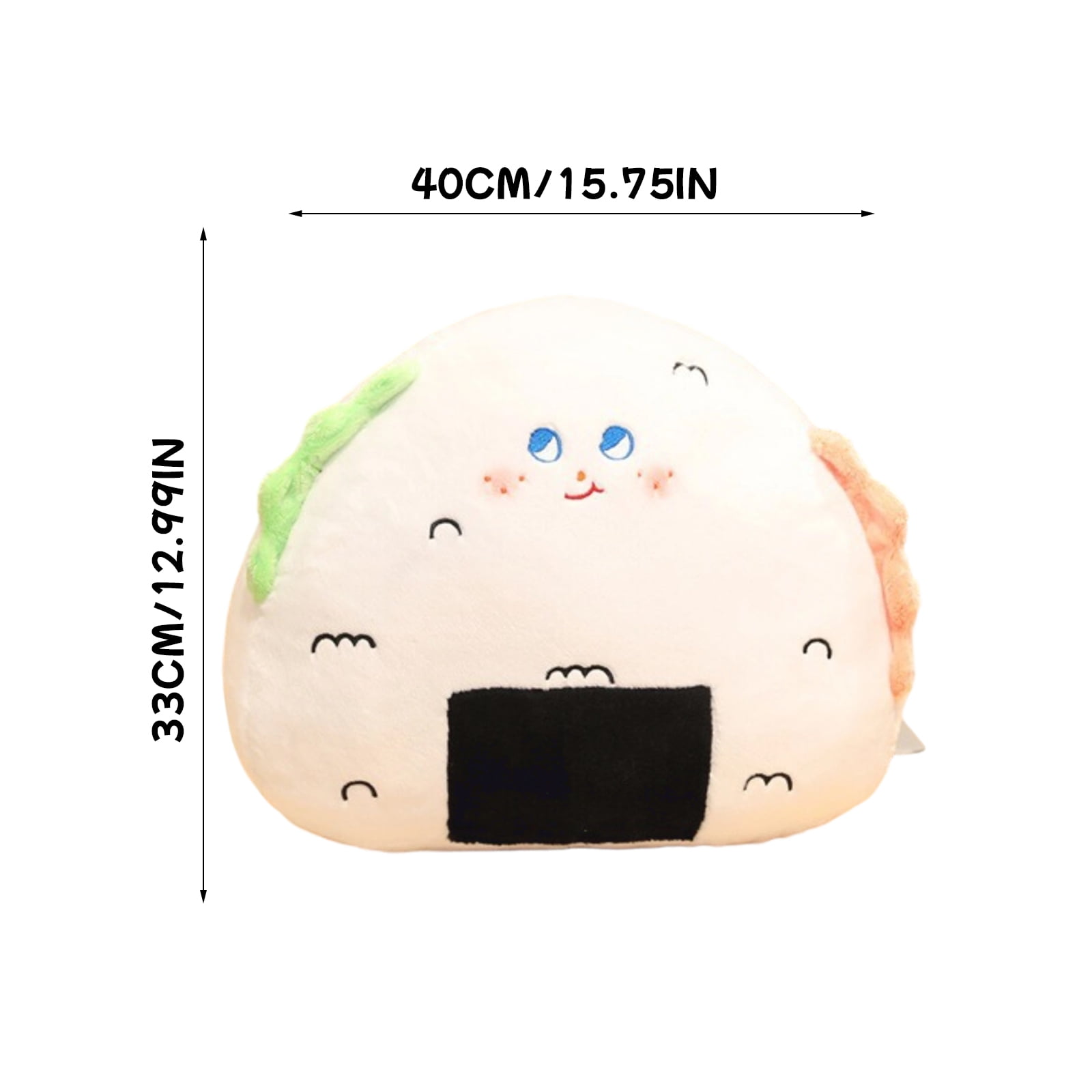 15.75Inch Large Peony Mochi Plushies Stuffed Animals, Kawaii Soft Plush Throw Pillow, Perfect Christmas New Year Birthday Valentines Easter Gifts, Easter Basket Stuffers