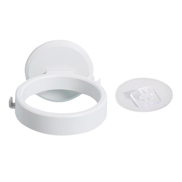 Soporte para secador de pelo Zulema de plástico ABS blanco