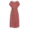thumbnail image 4 of LASCANA Women's Belted Polka Dot Dress Buttons, 4 of 5