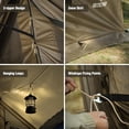 thumbnail image 6 of REDCAMP Hot Tent with Stove Jack, Waterproof & Windproof Winter Wall Tent with Snow Skirt, Ultralight 4 Season Tent for Camping Hiking Bushcraft, 6 of 9