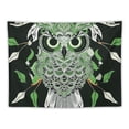 thumbnail image 5 of Orinice Owl Green White Pattern Tapestry Wall Hanging Unique Style Graphic Tapestries for Home Wall Decor Art Living Room Bedroom Apartment Farmhouse Dorm 60x50inch, 5 of 6