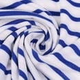 thumbnail image 3 of Camiseta con Estampado Elástico ce Verano para Mujer Loose Stripe Camiseta Con Estampado METRO Yinane Top de la cosecha, 3 of 8