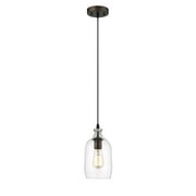 RADIANCE Goods Transitional 1 Light Rubbed Bronze Mini Ceiling Pendant 5.5" Wide