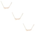 thumbnail image 4 of Collar de la amistad Sonducket con letra del signo del zodiaco doce colgante elegante y cómodo oro rosa Geminis, 4 of 6
