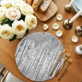 thumbnail image 2 of Gray Grey Forest Round 15 Inch Placemats Set of 6, Grey Modern Art Oil Painting HeatResistant Non Slip Place Mats for Dining Table, Wipeable Braided Kitchen Table Mats for Housewarming, 2 of 9