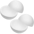 thumbnail image 1 of Hollow Half Balls 2pcs White Foam Balls Round Spheres Hollow Foam Ball Polystyrene Balls Modeling Foam Ball for DIY Christmas, 1 of 5