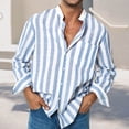 thumbnail image 3 of Camisa de manga larga para hombre NikouMX con estampado de rayas, 3 of 6