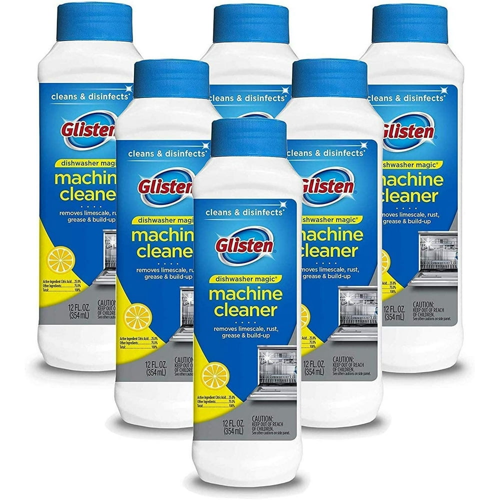 Glisten Dishwasher Cleaner & Disinfectant, Removes Limescale, Rust