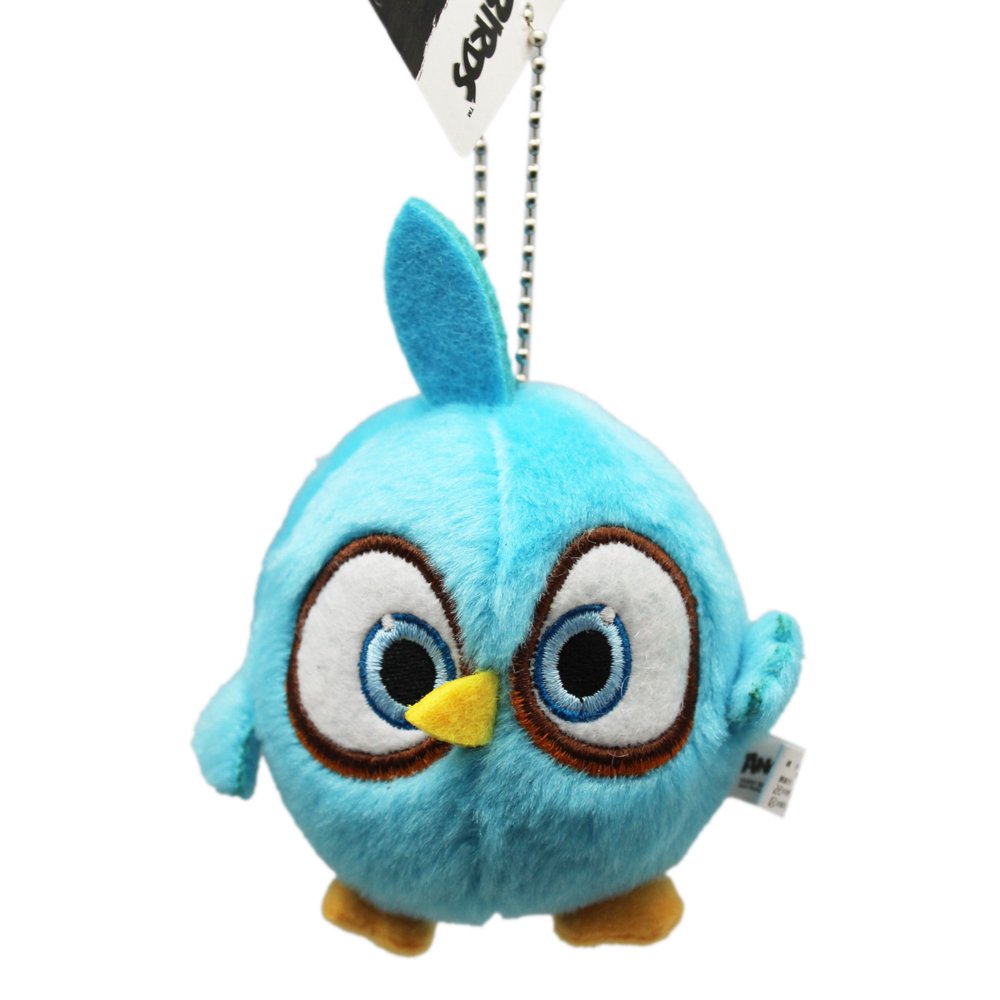 Rovio Angry Birds Light Blue Bird Keychain Plush Toy (3in)