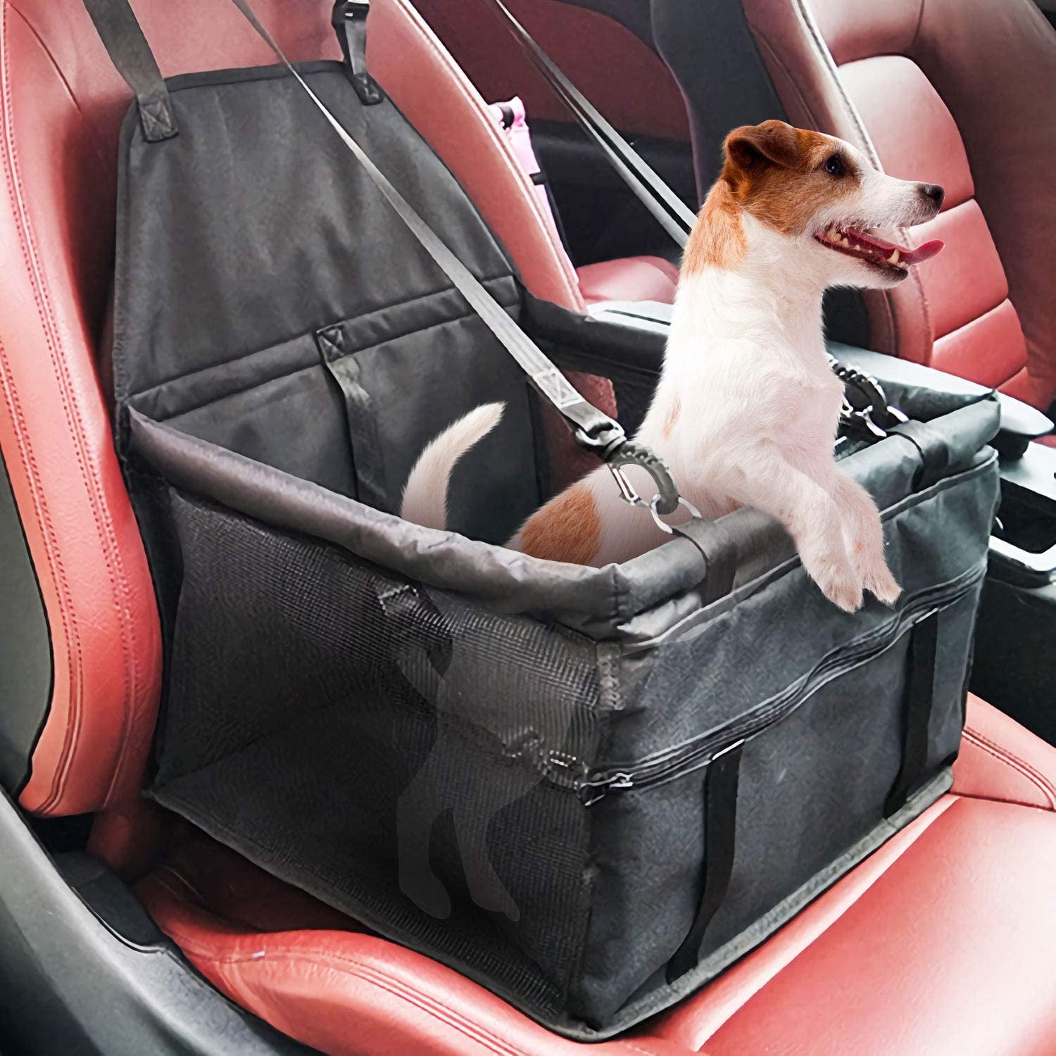 Pet Supplies Dog Supplies Car Booster Seat for Dog Portable Pet Storage  Folding Car with Belt Tether DE2812926