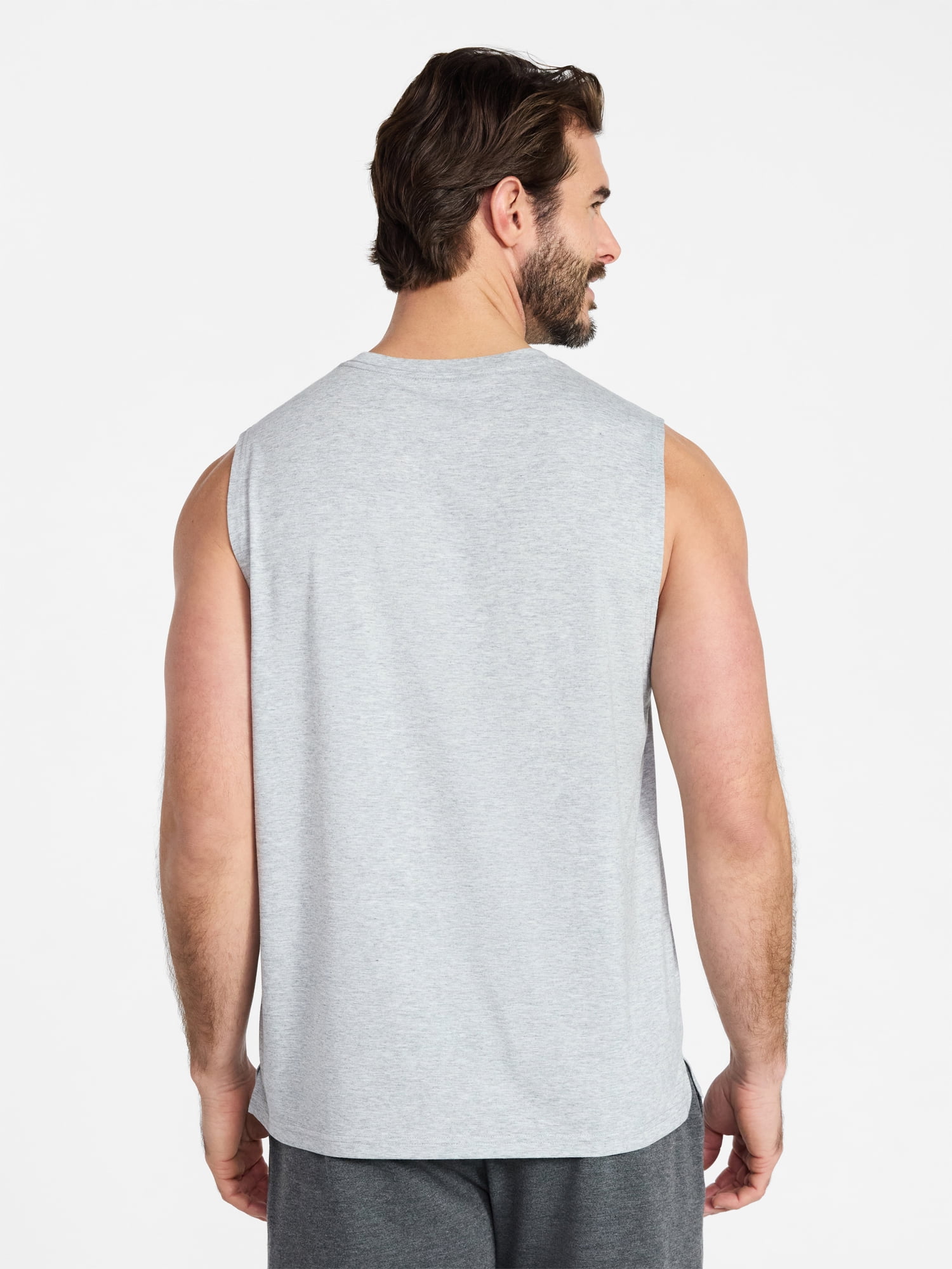 Athletic Works Men's and Men's Big & Tall Tri-Blend Muscle Tee, Sizes XS-4XLT