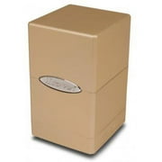 Metallic Caramel Satin Tower Deck Box