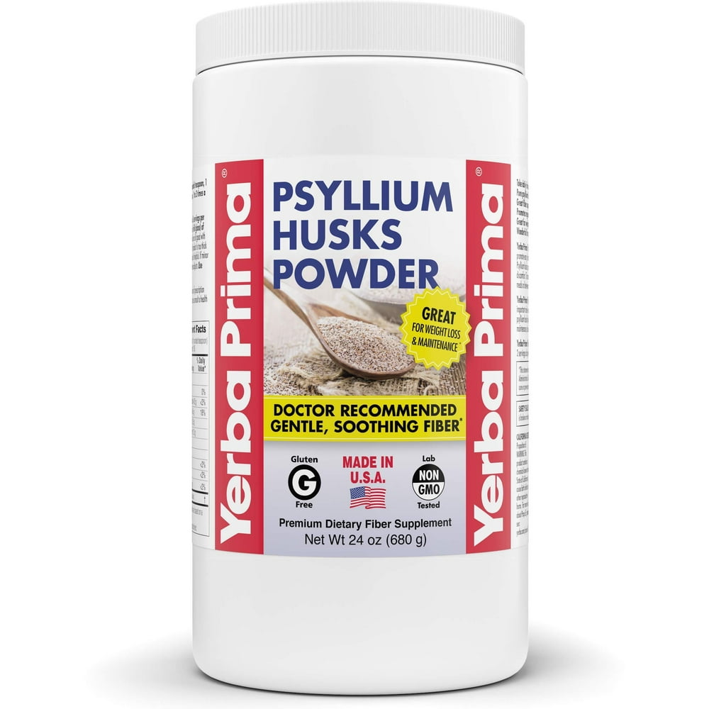 Yerba Prima Psyllium Husk Powder 24 oz Fine Ground, Unflavored