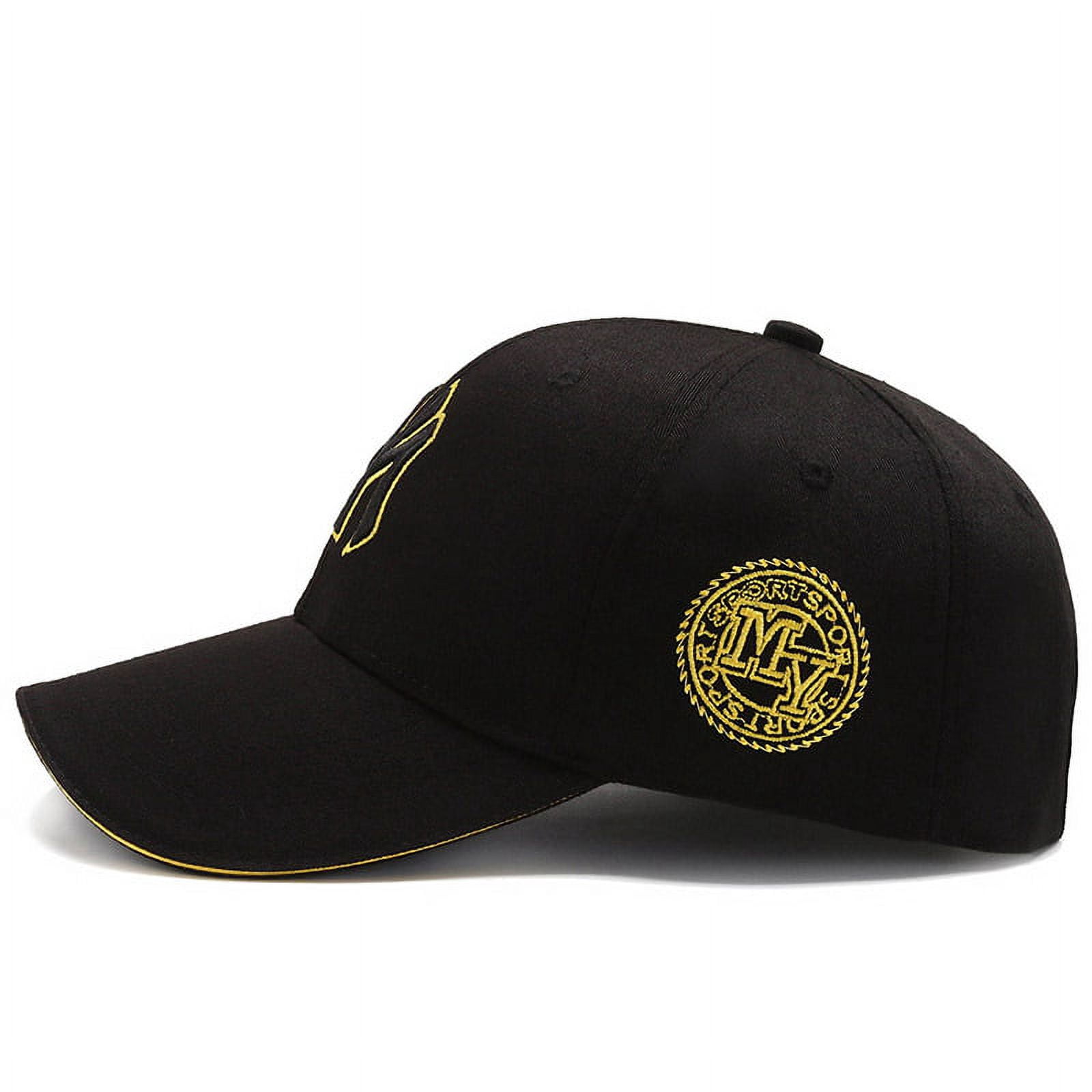Casquette De Baseball Brodée - Coton Délavé, Visière Incurvée - Taille Réglable Unisexe - Protection Solaire, Style Rétro