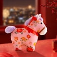 thumbnail image 1 of Adorno de Peluche del Año del Caballo 2026 – Figura de Animal de Peluche Suave Rojo y Dorado con Bordado, Lazo Colgante para Coche, Escritorio o Hogar, Regalo Decorativo para el Año Nuevo Chino, 1 of 6