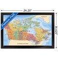 thumbnail image 2 of Map - Canada Wall Poster, 22.375" x 34" Framed, 2 of 4