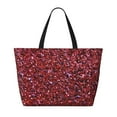 thumbnail image 2 of Easygdp Red Glitter Bolsa de Viaje de Playa de Gran Capacidad, Bolsa Tote Perfecta para la Playa, Escapadas de Fin de Semana y Viajes, 2 of 7