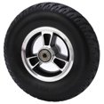 thumbnail image 2 of Wheelchair Wheel Replacement Solid PU Reinforced Aluminum Alloy Hub Walker Accessories 193mm 26s, 2 of 5
