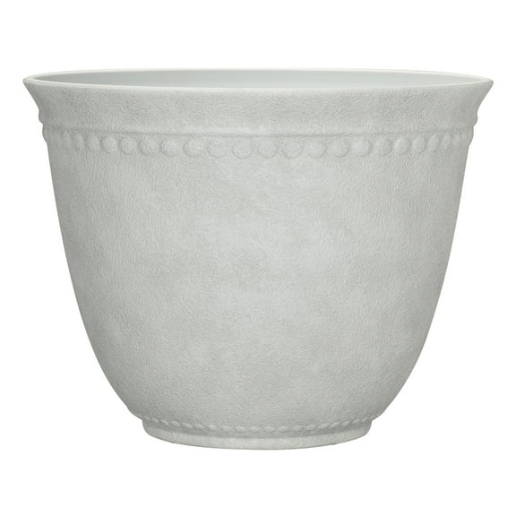 My Texas House Asti White Planter 18-Inch Recycled Resin