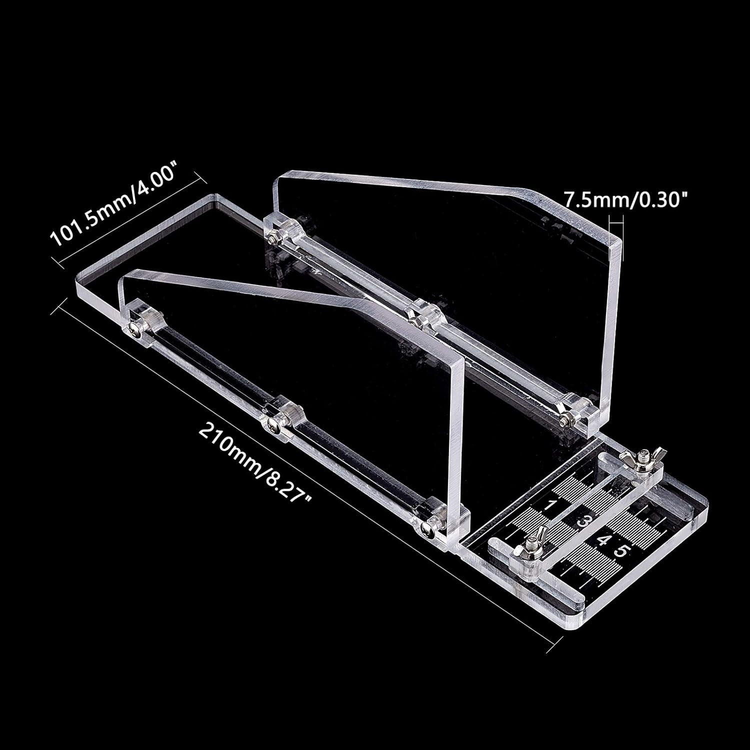 Adjustable Loaf Soap Cutter Acrylic Box Multifunction Cutting Beveler Planer Tool for Handmade Soap Cutting DIY