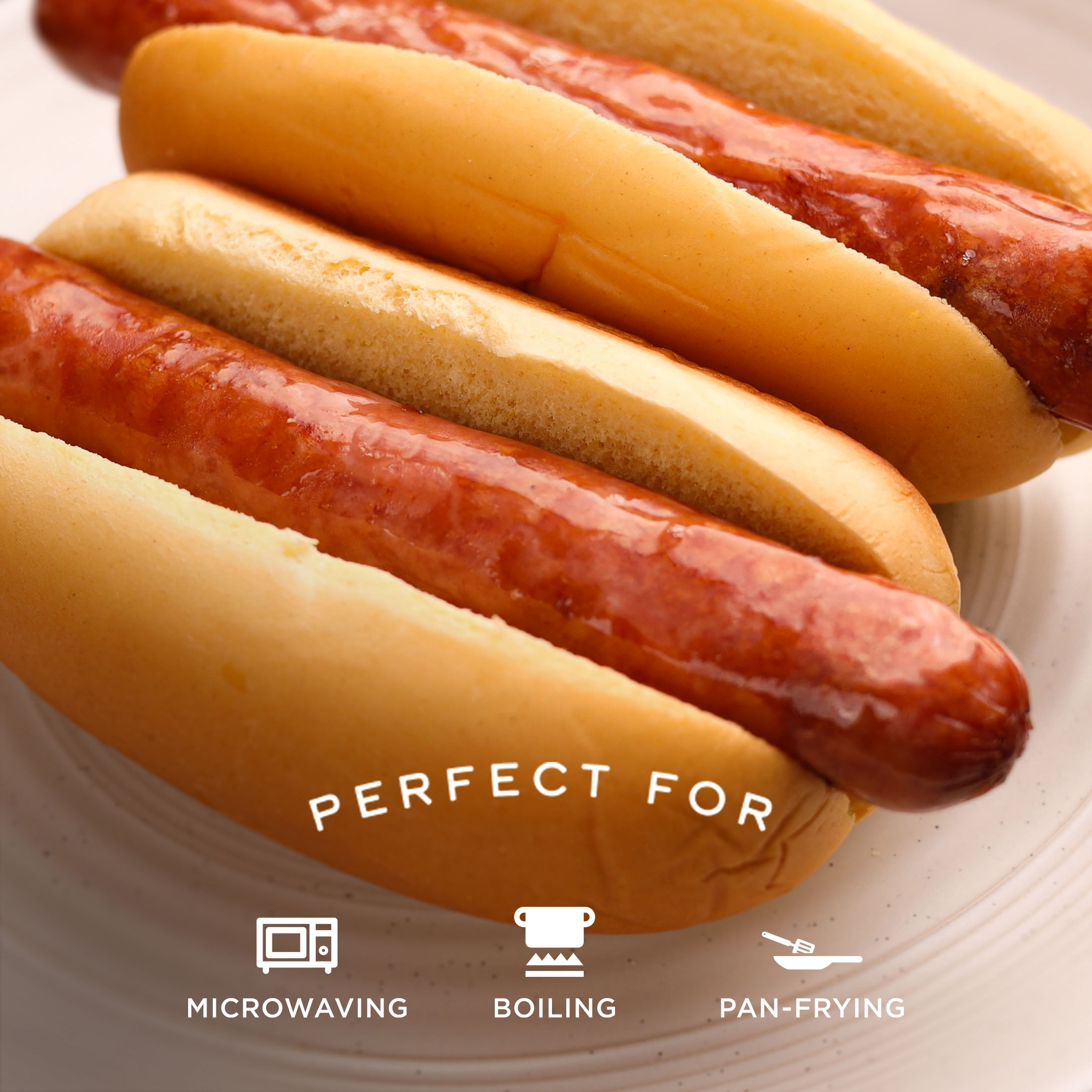 Sahlen’s Skinless Pork & Beef Hot Dogs, 1 lb Package